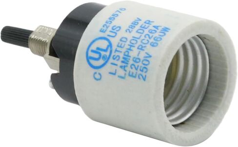 استبدال مفتاح المصباح الدوار مع حامل المقبس 660W 250V E26 E27 ، مقبس ضوء الخزف مع التبديل ، استبدال Zing ZE-307P in Saudi Arabia