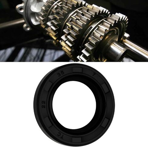 10pcs R23 Double Lip Nitrile Rubber Oil Seal 22x35x7mm for 22mm Shaft with Garter Spring in Saudi Arabia