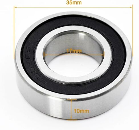 6000 6001 6002 6003 6004 6005 2RS Deep Groove Ball Bearings 2Pcs(6002-2RS 15x32x9mm) in Saudi Arabia