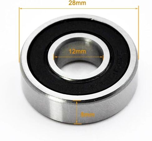 6000 6001 6002 6003 6004 6005 2RS Deep Groove Ball Bearings 2Pcs(6002-2RS 15x32x9mm) in Saudi Arabia
