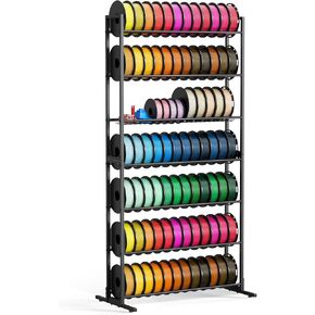 3D Printer Filament Storage Rack, Heavy Duty Spool Holders with Removable Storage Basket for 3D Printing Filaments, 7 Tier Large Metal Shelf Organizer for 3D Printing Business Studio Office Workshop in Saudi Arabia