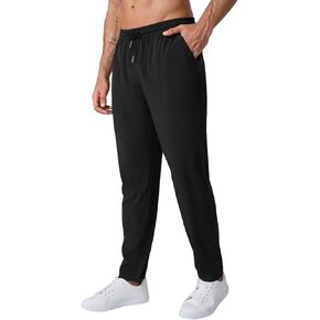 Brxl Men's Running Spectpants تمرينات الركض الرياضي الرياضي لاعبين صالة ألعاب رياضية غير رسمية مع جيوب السوستة in Kuwait