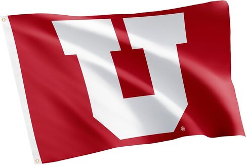 Desert Cactus University of Utah Flag - 3 x 5 Feet UT Utes Banner, Indoor/Outdoor Durable Fabric, 100% Polyester Design (Design M) in Saudi Arabia