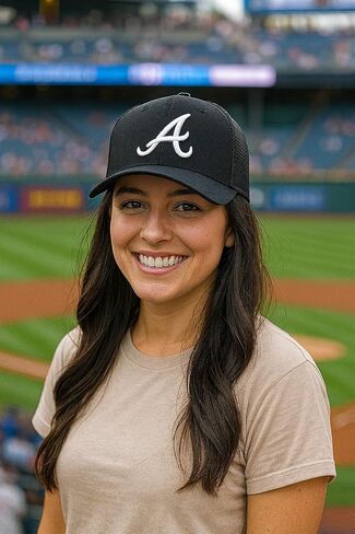 Atlanta Baseball Baseball Black/White Mesh Trucker Hat Classic Primary Home Team Logo Logo MVP Snapback Sports Cap in Kuwait