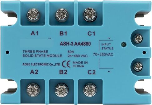 TSR-80AA ثلاث مراحل AC إلى AC 80A 90-480VAC Solid State Relay/SSR in Kuwait