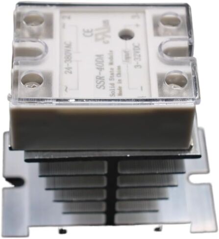1 pc SSR-40DA Solid State Relay Moudle SSR-40 DA 40A with Plastic Cover+1 pc Aluminum Heat Sink Dissipation Radiator Combination in Saudi Arabia