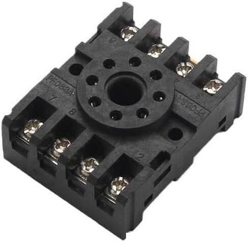 1pcs PF083A 8Pin PF113A 11Pin Relay Socket Base for DH48S ST3P AH3-3 MK2P JTX-2C H3CR Rail Mounting(PF083A 8PIN) in Saudi Arabia