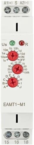 12-240VAC/DC DIN RAIL TYPE 0.1 Second -10 Days Time Delay Relay 16A/250VAC Multifunsive Timer Relay مع 10 خيارات وظيفية (EAMT1-M1) in Saudi Arabia