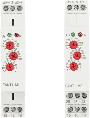 12-240VAC/DC DIN RAIL TYPE 0.1 Second -10 Days Time Delay Relay 16A/250VAC Multifunsive Timer Relay مع 10 خيارات وظيفية (EAMT1-M1) in Saudi Arabia