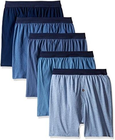 Hanes Men's ComfortSoft Knit Boxers ComfortSoft Waistband 5Pk in Saudi Arabia