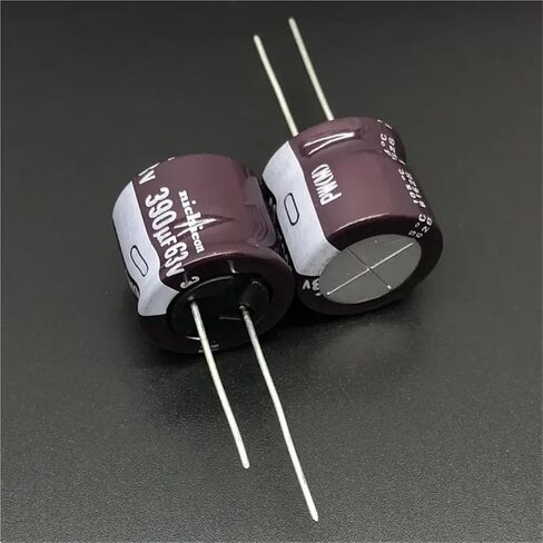 5pcs/20pcs 390uf 63v 18x16mm مقاومة منخفضة 63v390uf المكثف الكهربائي الألمنيوم (20pcs) in Saudi Arabia