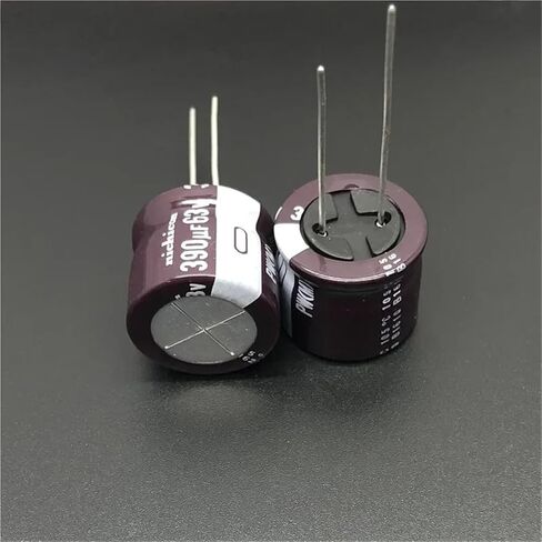 5pcs/20pcs 390uf 63v 18x16mm مقاومة منخفضة 63v390uf المكثف الكهربائي الألمنيوم (20pcs) in Saudi Arabia