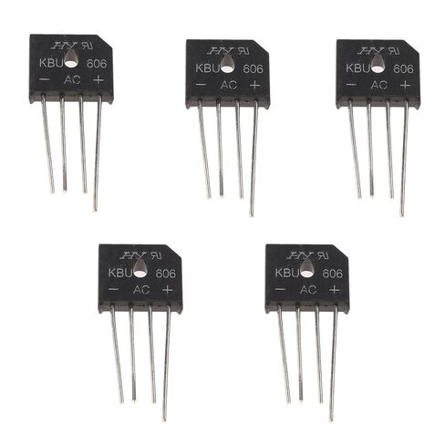 5X GBU606 Bridge Rectifier Flat Bridge 6A 600V High Frequency Medium Power in Saudi Arabia