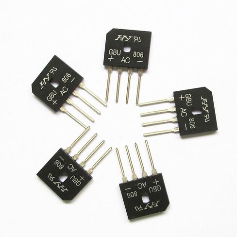 5X GBU606 Bridge Rectifier Flat Bridge 6A 600V High Frequency Medium Power in Saudi Arabia