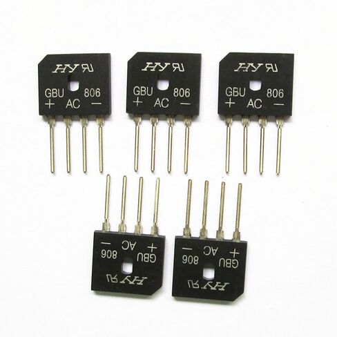5X GBU606 Bridge Rectifier Flat Bridge 6A 600V High Frequency Medium Power in Saudi Arabia