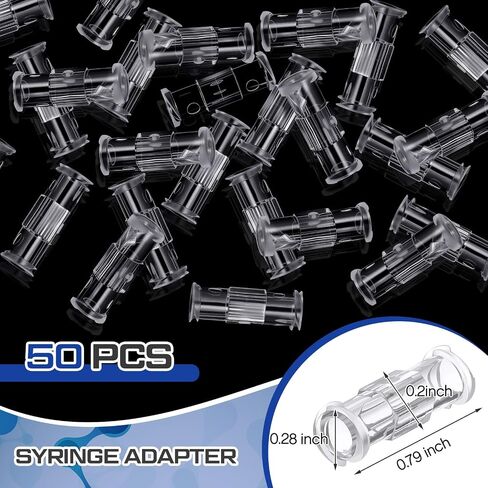 100 PCS Luer المحقنة الموصلات مقرنة محول محول قفل الإناث إلى الإناث نقل حقنة بولي بروبيلين للنقل السائل in Saudi Arabia