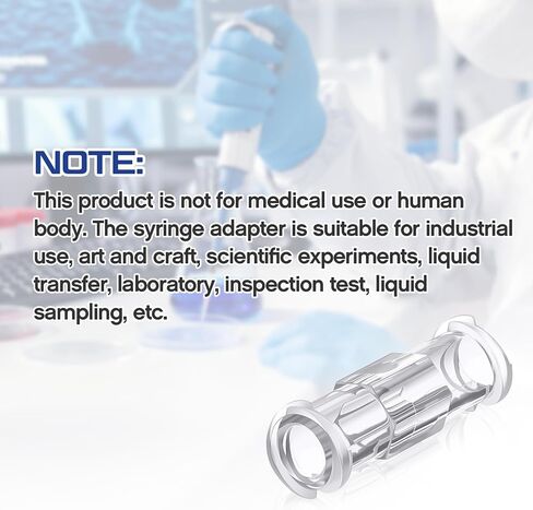 100 PCS Luer المحقنة الموصلات مقرنة محول محول قفل الإناث إلى الإناث نقل حقنة بولي بروبيلين للنقل السائل in Saudi Arabia