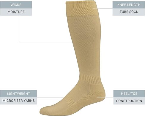 Augusta Sportswear Elite Multi-Sport Socks, Vegas Gold, M in Saudi Arabia
