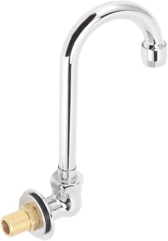 Foot Pedal Faucet, Stainless Steel G12 Thread Wall Mounted Knee Valve Basin Tap Valve Bathroom Basin Faucet Set for Hospital Medical Laboratory in Kuwait