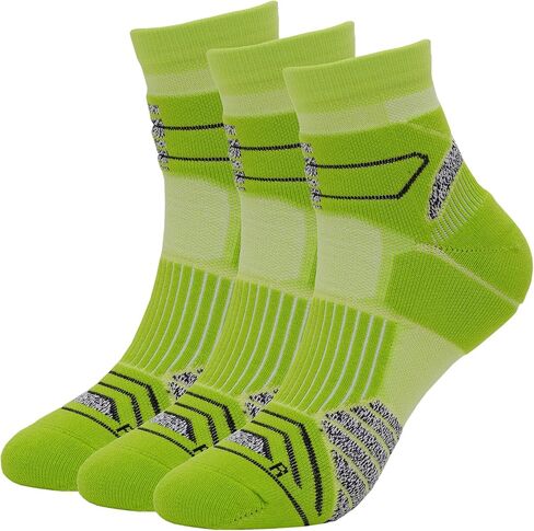 Running Socks 3 Pairs Cushioned Anti-Blister Athletic Basketball Hicking Socks in Saudi Arabia