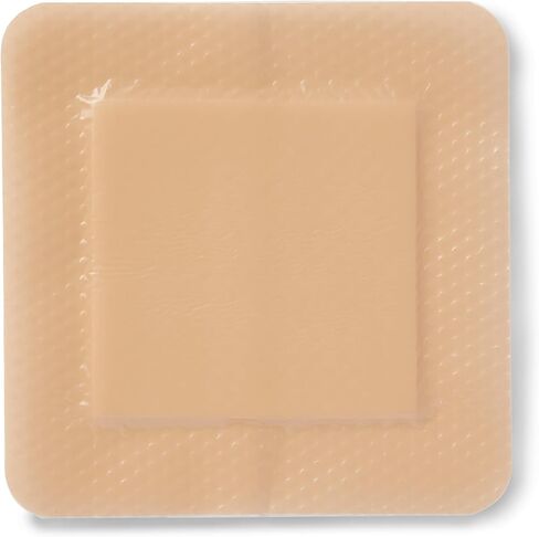 5-Layer Foam Wound Dressing, Gentle Silicone Adhesive, 10 Pack 4"x 4" Waterproof Wound Dressing Bandage for Wound Care in Saudi Arabia