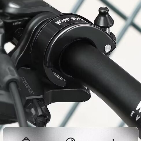 Bike Bell Hidden Conch Bicycle MTB Bells Max 100db Clear Long Sound for 22.2mm/0.78in Handlebars Ebike Horn for Adults or Kids Bike in Saudi Arabia