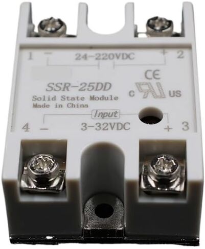 1 pcs Solid State Relay SSR-25DD 25A 3-32V DC Input to 24-220V DC SSR 25DD SSR-25 DD Industry Control Factory Wholesale Hot in Saudi Arabia