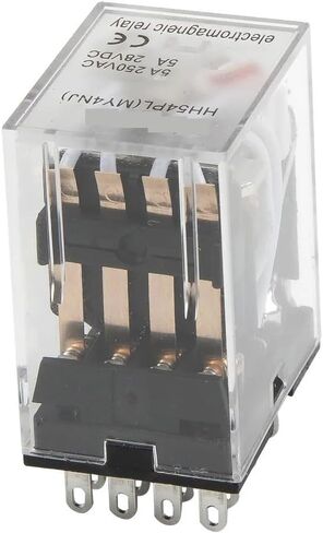 10pcs/lot hh54pl electromagnetic relay مع مؤشر LED HH54P My4 Series AC 220V 110V DC 24V 12V HH54P-L MY4NJ (220VAC) in Saudi Arabia