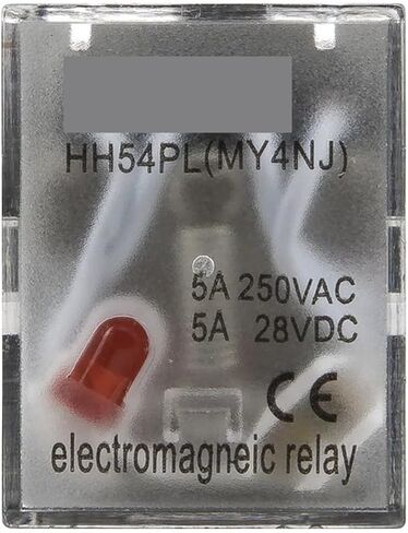 10pcs/lot hh54pl electromagnetic relay مع مؤشر LED HH54P My4 Series AC 220V 110V DC 24V 12V HH54P-L MY4NJ (220VAC) in Saudi Arabia