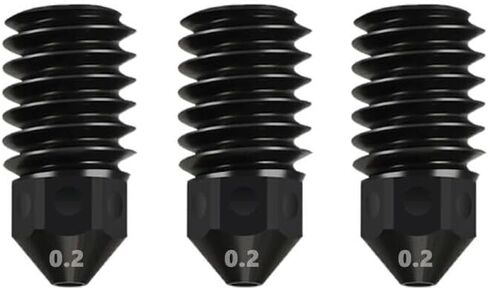 فوهة 3pcs لـ Bambu Lab A1 Mini/A1 رأس طباعة ، يمكن استبدال فوهة الصلب المقاومة للارتداء المقاومة للارتداء بدرجة عالية من درجة حرارة Bambu Lab A1/A1 Mini 3D Printer in Kuwait