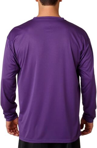 A4 A4 Adult Cooling Performance T-Shirt Longeve ، Maroon ، X-Large in Saudi Arabia