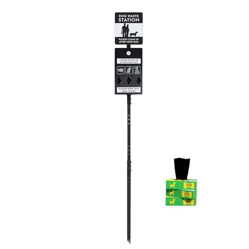 تشمل محطة نفايات الكلاب الفولاذية الكاملة مع موزع الأكياس ، وعاء القمامة ، وأجهزة مقاومة للطقس ، وأجهزة الفولاذ المقاوم للصدأ ، ونظام الأكياس السهل 300 أكياس أنبوب و 25 بطانة in Kuwait