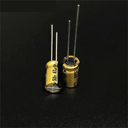 10pcs/100pcs 47uF 50V47uf 6.3x11mm 50V47uF Audio Electrolytic Capacitor(10Pcs) in Saudi Arabia