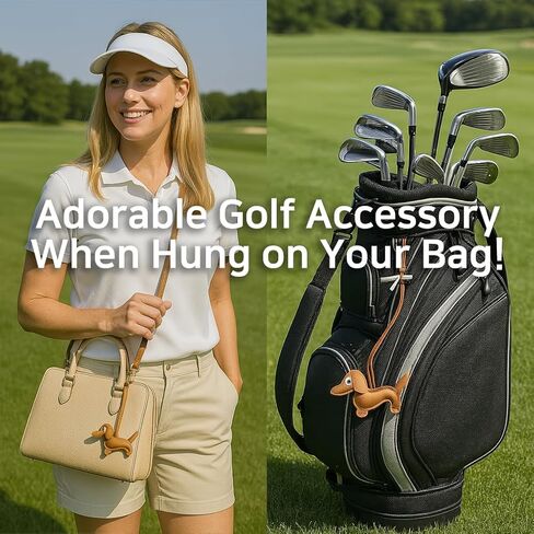 Dachstee Golf Tee Leash and Anchor - يمنع خسارة Tee Dachshund - هدية ملحق للجولف الممتعة لعشاق الكلاب المحددين in Saudi Arabia