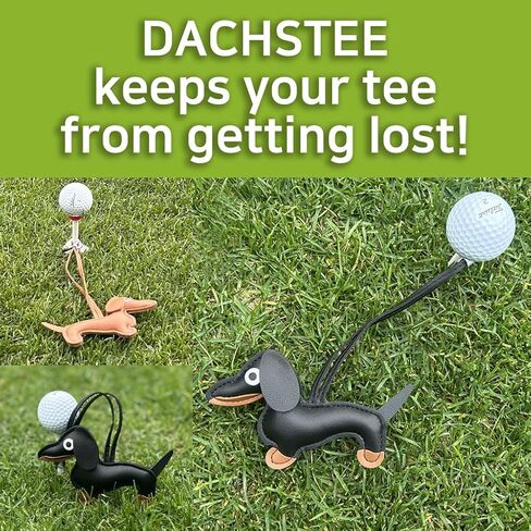 Dachstee Golf Tee Leash and Anchor - يمنع خسارة Tee Dachshund - هدية ملحق للجولف الممتعة لعشاق الكلاب المحددين in Saudi Arabia