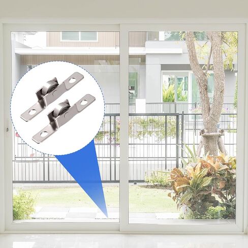 15 Pack Push-Pull Sliding Window Wheels, Sliding Door Axles Window Pulley, Wheel Width 4mm, Windows Pulley Single Roller Wheel for Wardrobes Cabinets Bookcases Doors Windows in Saudi Arabia
