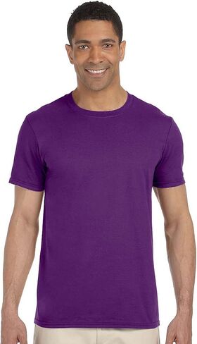 Gildan Mens Short Sleeve Soft-Style T-Shirt (Indigo Blue) in Saudi Arabia