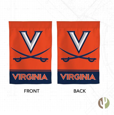 Desert Cactus University of Virginia UV Garden Flag – 19 x 12 inch Virginia Cavaliers Banner, For Outdoor Display and Events (Design B) in Saudi Arabia