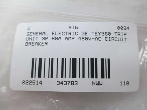 General Electric GETEY360 GE TEY360 3P-480V-60A CB, Black in Saudi Arabia