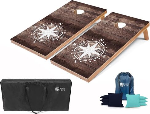 Tailgating Pros Lightweight Regulation Cornhole Boards – 2x4 ft, Portable & Durable with Bright, Fun Printed Designs – Outdoor Game Set for Backyard, Tailgating & Beach in Saudi Arabia