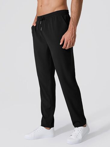 Brxl Men's Running Spectpants تمرينات الركض الرياضي الرياضي لاعبين صالة ألعاب رياضية غير رسمية مع جيوب السوستة in Kuwait