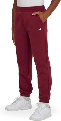 New Balance Boys Royaled Fit Fit Aggers-Kids Soft Cotton Blend Fleece Fleece Ratiatic Pants مع جيوب (حجم 4-20) in Saudi Arabia