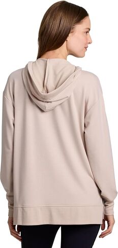 RBX Active Women's Hoodie Tunic in Regular/Plus Sizes, V-Neck Relaxed Fit Lightweight French Terry Sweatshirt with Pocket in Kuwait