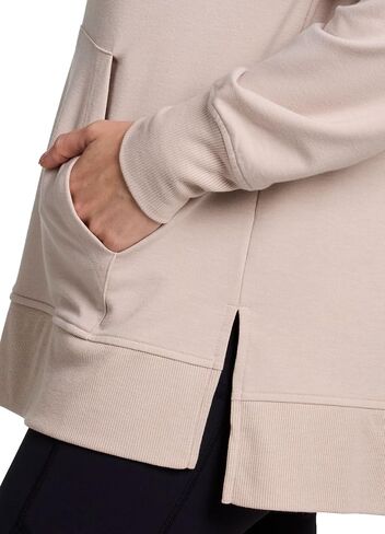 RBX Active Women's Hoodie Tunic in Regular/Plus Sizes, V-Neck Relaxed Fit Lightweight French Terry Sweatshirt with Pocket in Kuwait