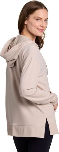 RBX Active Women's Hoodie Tunic in Regular/Plus Sizes, V-Neck Relaxed Fit Lightweight French Terry Sweatshirt with Pocket in Kuwait