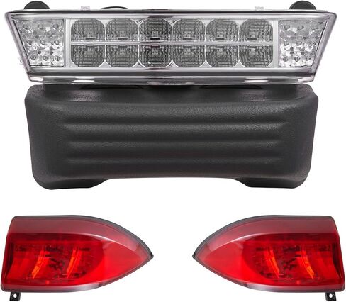 مجموعة مصباح Cart Vevor Golf Cart ، 12 فولت ، مصباح أمامي LED LED القانوني في الشارع ومجموعة الخلفية مع تسخير الأسلاك ، إشارات الدوران ، ضوء الخطر ، قرن التبديل ، وسادة الفرامل ، الرمز البريدي ، الإسكان ABS ، من أجل Yamaha G29 2007 in Kuwait
