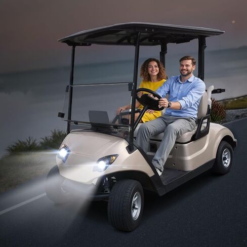 مجموعة مصباح Cart Vevor Golf Cart ، 12 فولت ، مصباح أمامي LED LED القانوني في الشارع ومجموعة الخلفية مع تسخير الأسلاك ، إشارات الدوران ، ضوء الخطر ، قرن التبديل ، وسادة الفرامل ، الرمز البريدي ، الإسكان ABS ، من أجل Yamaha G29 2007 in Kuwait