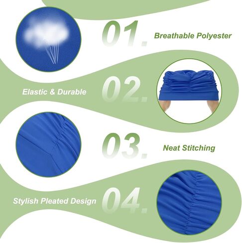 Fabric Swim Cap Polyester Swimming Hat Elastic Swimming Cap for Women and Men Adult Long Hair in Saudi Arabia