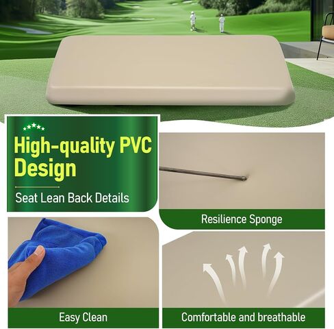 Universal Golf Cart Bottled Seat Bottom & Seat Backrest متوافق مع Yamaha و Ezgo TXT/RXV/ST و Club Car DS & Precident وغيرها in Saudi Arabia