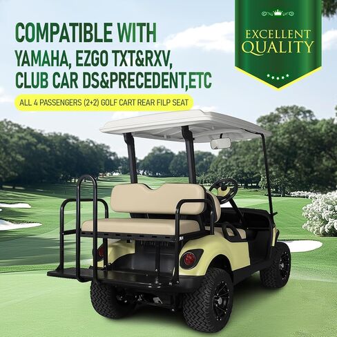 Universal Golf Cart Bottled Seat Bottom & Seat Backrest متوافق مع Yamaha و Ezgo TXT/RXV/ST و Club Car DS & Precident وغيرها in Saudi Arabia